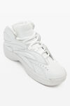 alexander wang aw hoop sneaker in leather white