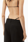 alexander wang g-string trouser in wool tailoring black