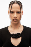 alexander wang short-sleeve tee in stretch knit black