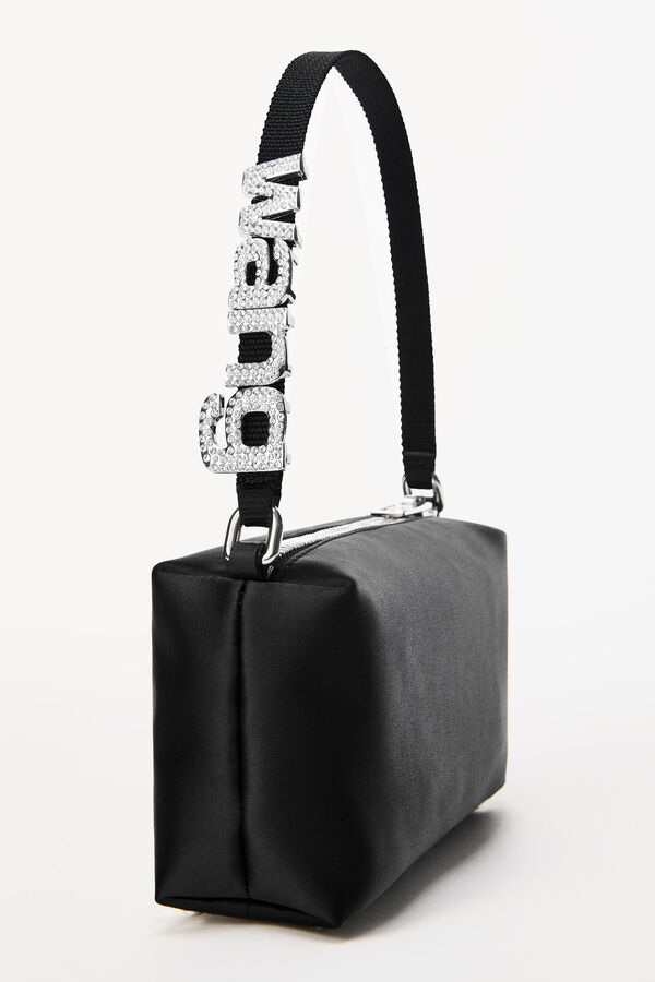 HEIRESS POUCH IN SATIN in BLACK | alexanderwang®
