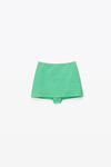 alexander wang mini skirt in textured jacquard jersey mint julep