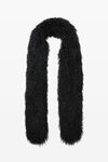 Alexander Wang black lamb shearling boa
