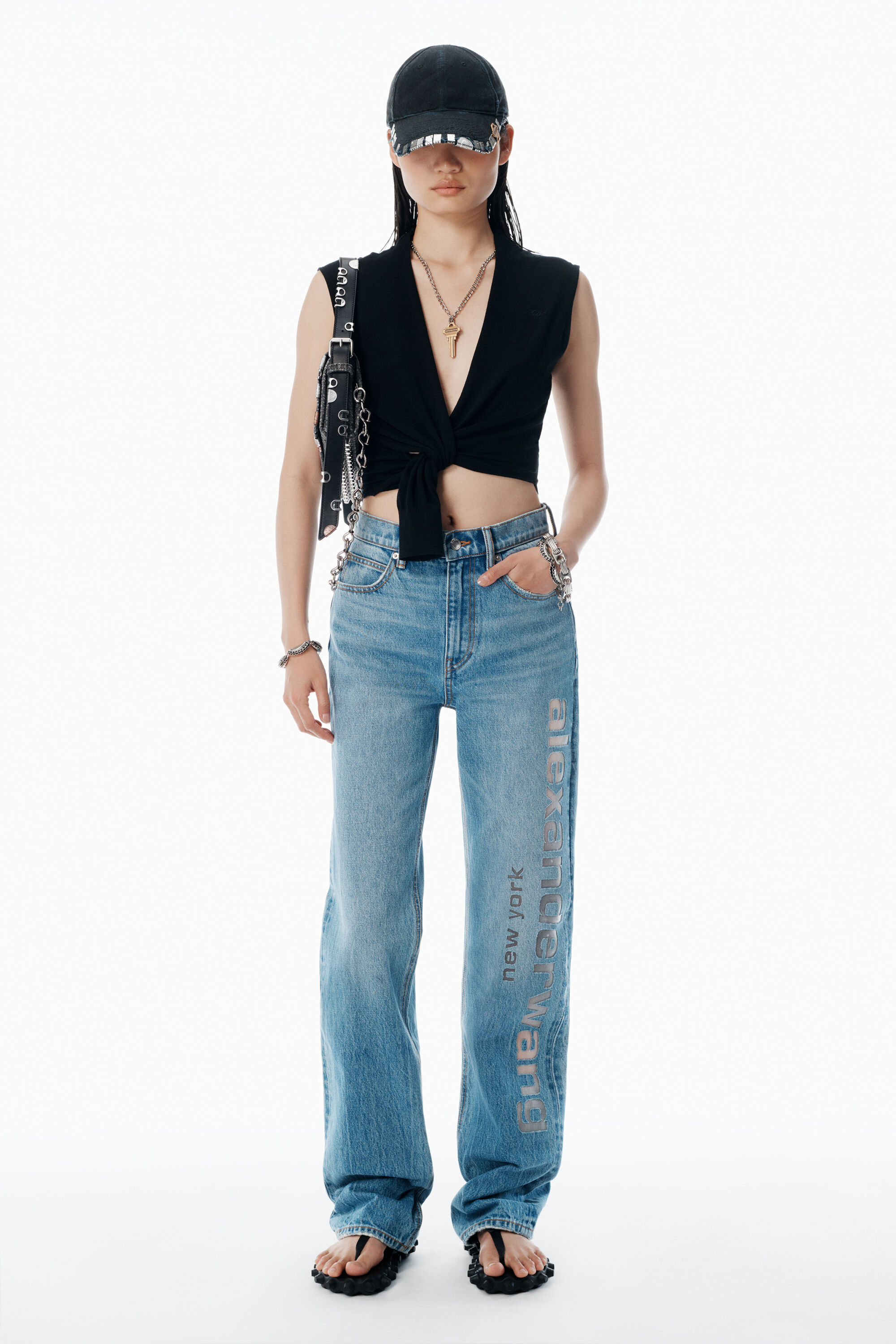 ATTICA FANNY PACK IN LEATHER in BLACK | alexanderwang®