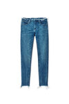 vorgestylte skinny jeans in dunkelblau