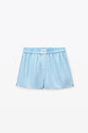 Alexander Wang chambray blue classic boxer short in cotton
