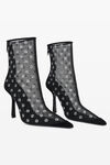 alexander wang delphine 105徽标网眼短靴 black