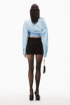 alexander wang 密织提花超短裙 black