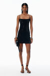 Alexander Wang black black crystal hotfix cami dress