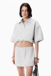 Alexander Wang light heather grey ライトグレー デコンストラクテッド ミニスカート
