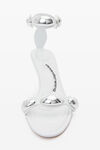 alexander wang dome 65 mid heel goatskin sandal optic white