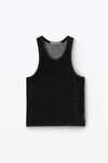 alexander wang 丝绒圆领背心上衣 washed pepper