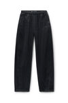 Alexander Wang faded black 黑色磨毛牛仔运动裤
