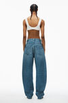 bonded cotton balloon jeans