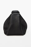 alexander wang small scrunchie bag in leather black