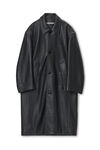 Alexander Wang black unisex coat in primal lambskin leather