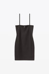 alexander wang lace tube dress in active stretch lycra black