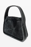 Alexander Wang grey aged ryan small bag in faded rib knit