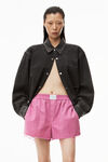 alexander wang 棉质牛津布经典四角短裤 joker pink