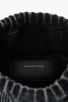 Alexander Wang grey aged ryan small bag in faded rib knit
