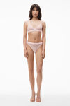 alexander wang 细网眼面料三角文胸  cradle pink
