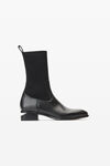 Alexander Wang black kane sock boot in leather