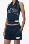 Alexander Wang navy 解构式运动网眼裤裙