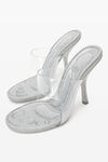 alexander wang nudie 105 闪光 pvc 凉鞋 silver
