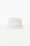 alexander wang bucket hat in denim vintage white