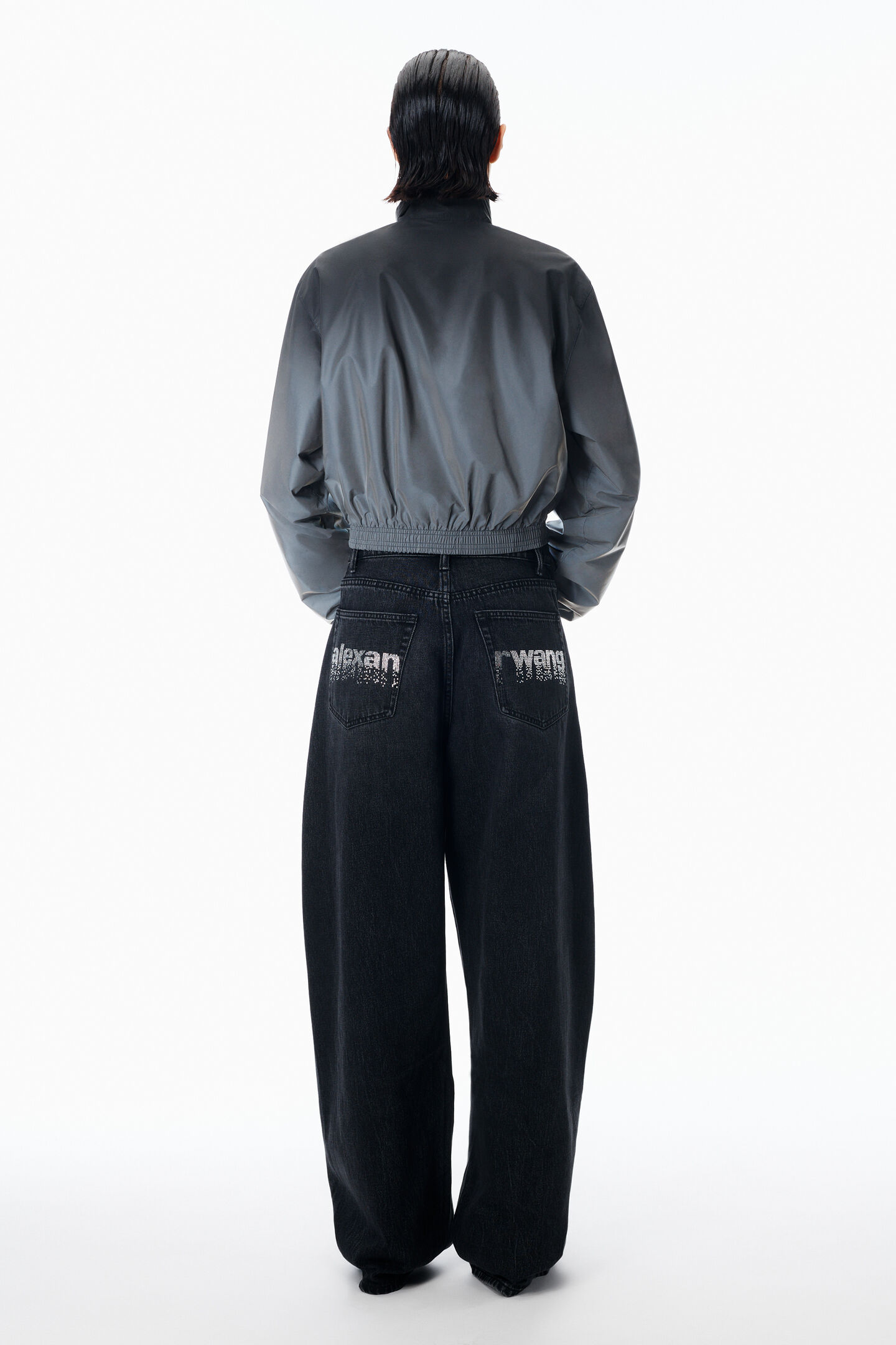 Alexander Wang Blow Up Jean In Gray