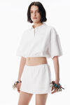 Alexander Wang vintage white white deconstructed polo shirt