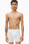 Alexander Wang white 罗纹平纹布平角内裤