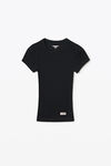 Alexander Wang black 罗纹棉短袖 t 恤