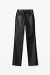 alexander wang fly 涂层黑色牛仔裤 black