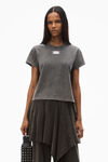 Alexander Wang washed cedar blade logo-embossed tee in cotton