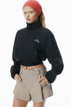 Alexander Wang khaki box-pleated workwear-inspired short