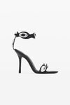 alexander wang dome 105 high heel goatskin sandal  black