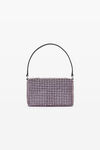 alexander wang heiress medium pouch in crystal mesh winsome orchid