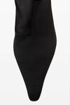 alexander wang viola 65 feather slouch boot in satin black