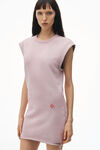 Alexander Wang washed pink lace 经典毛圈布锥形迷你连衣裙