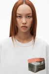 alexander wang nouveau riche tee in compact jersey gunsmoke
