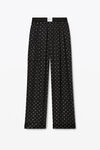 alexander wang hotfix pajama pant in silk charmeuse black