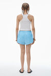 Alexander Wang washed sky ruched track short