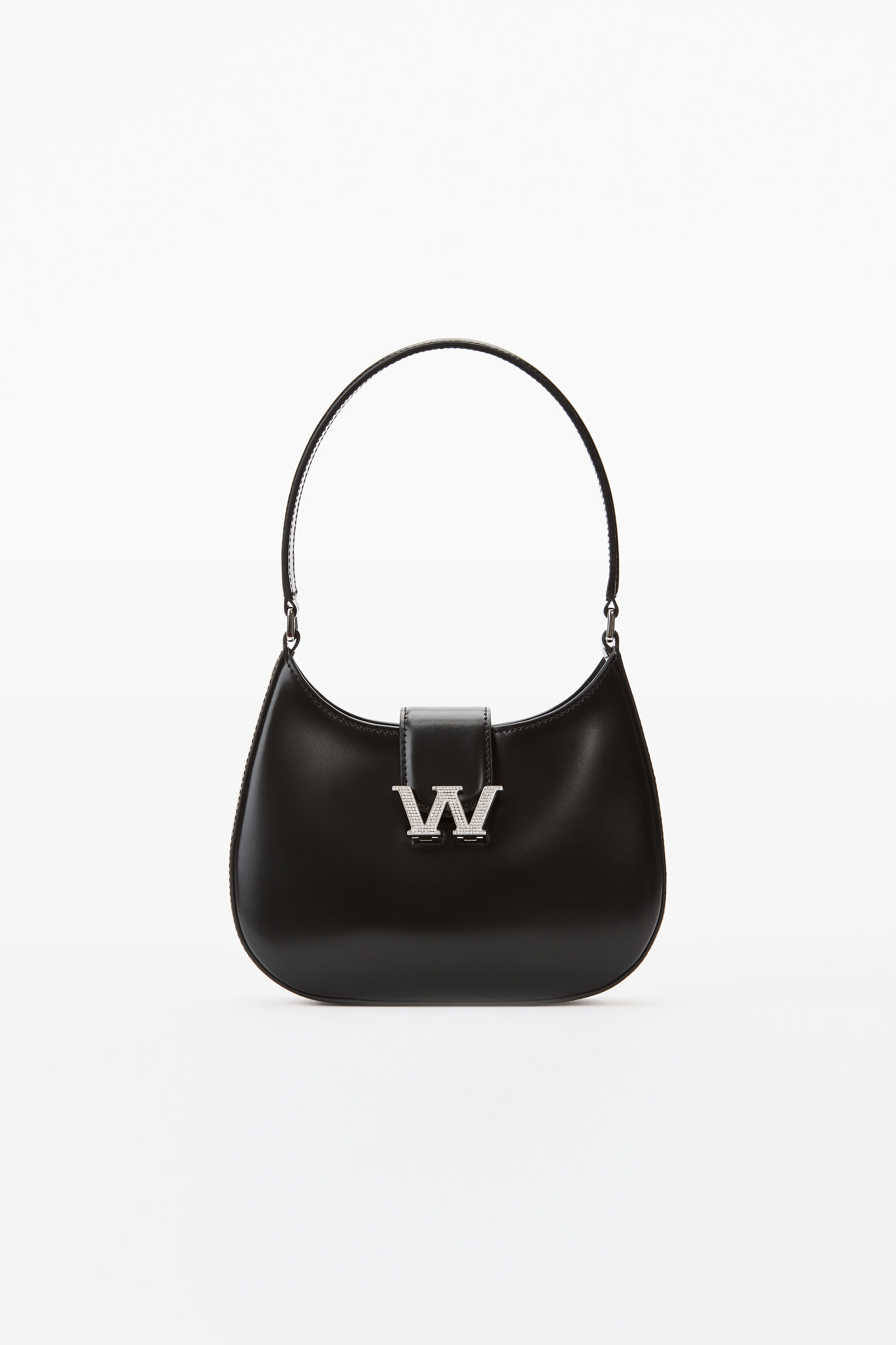 alexanderwang W LEGACY SMALL HOBO IN LEATHER BLACK - alexanderwang® US