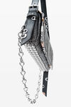 Alexander Wang washed black multi black ricco rogue slim flap bag