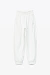 alexander wang puff paint logo sweatpant in terry white