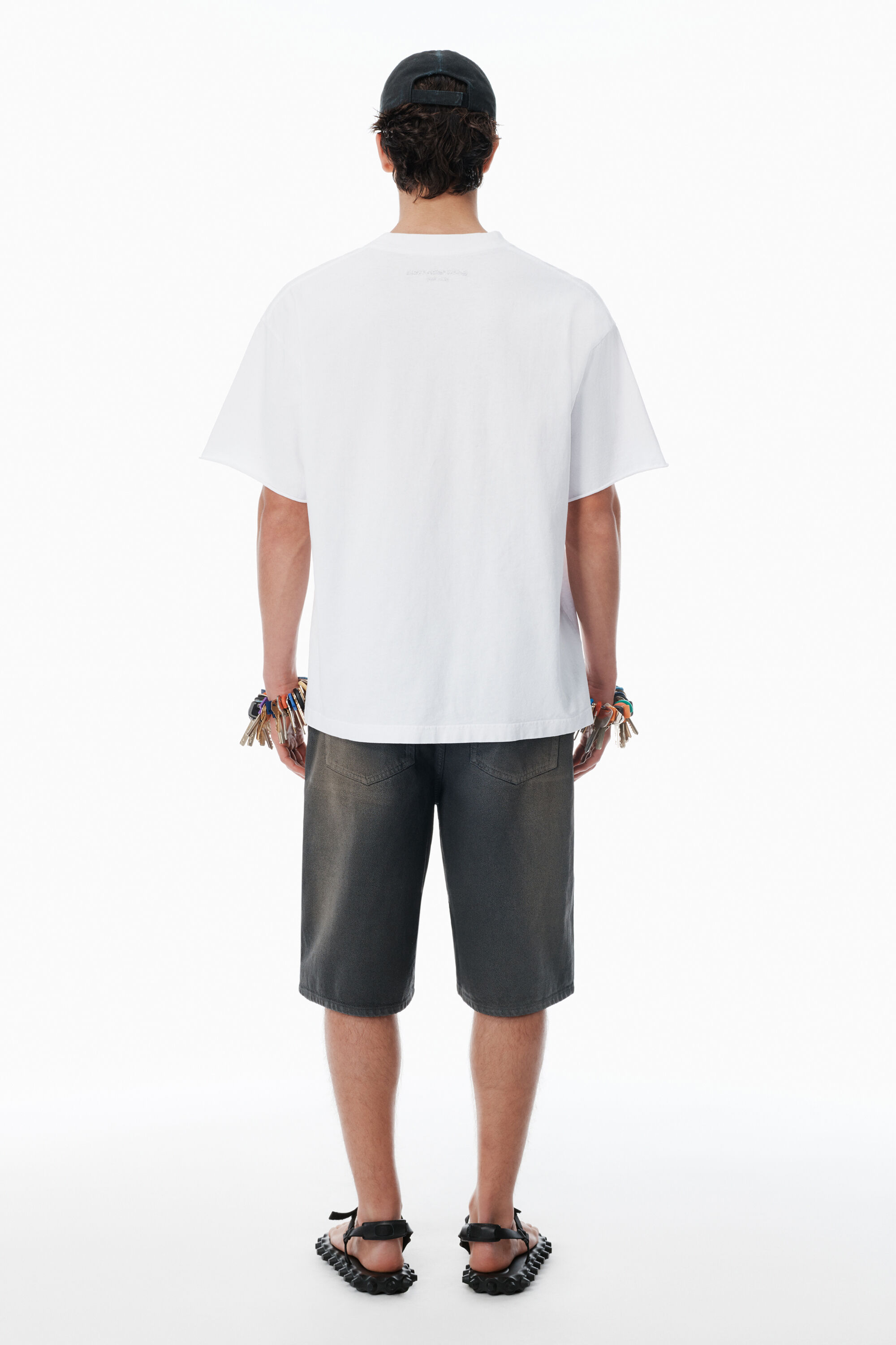 Mさま専用 alexanderwang.t ホワイト alexander wang - 【ラスト1点】 CREWNECK SWEATSHIRT WITH