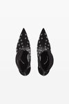 alexander wang delphine 105徽标网眼短靴 black