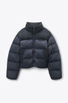 Alexander Wang washed graphite graphite matte nylon puffer jacket