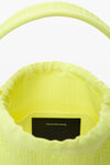 Alexander Wang fluo yellow ryan small bag in crystal hotfix