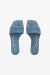 Alexander Wang vintage medium indigo vy slide sandal in denim